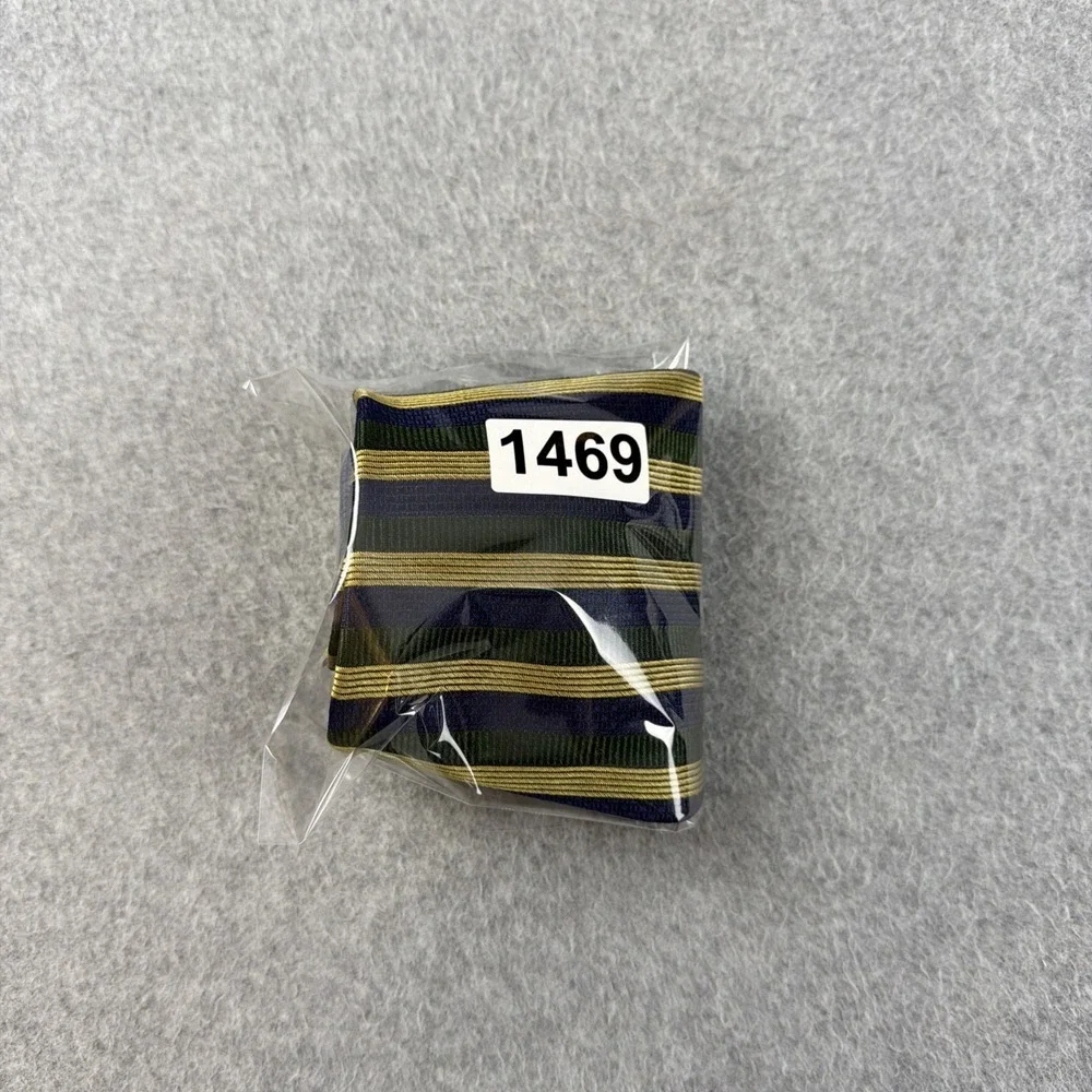 Vintage Tommy Hilfiger Silk Stripe Neck Tie Navy Green Gold USA Classic 58x4